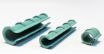 clips plastic fixare folie verde azurii AK Grecia